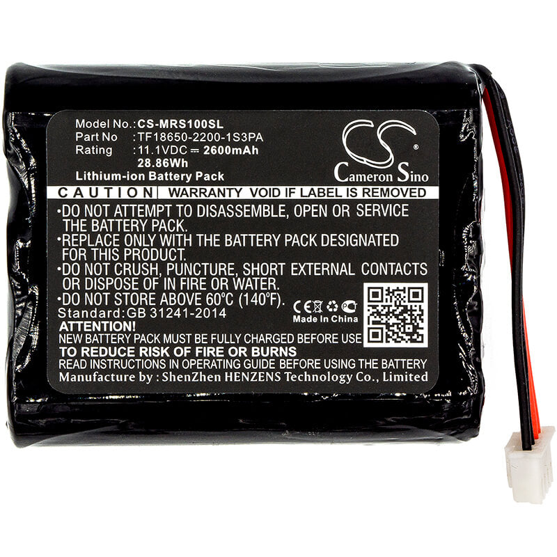 11.1V, 2600mAh, Li-ion Battery fits Marshall, Stockwell, 28.86Wh