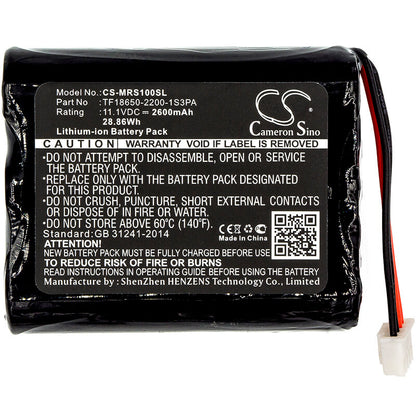 11.1V, 2600mAh, Li-ion Battery fits Marshall, Stockwell, 28.86Wh