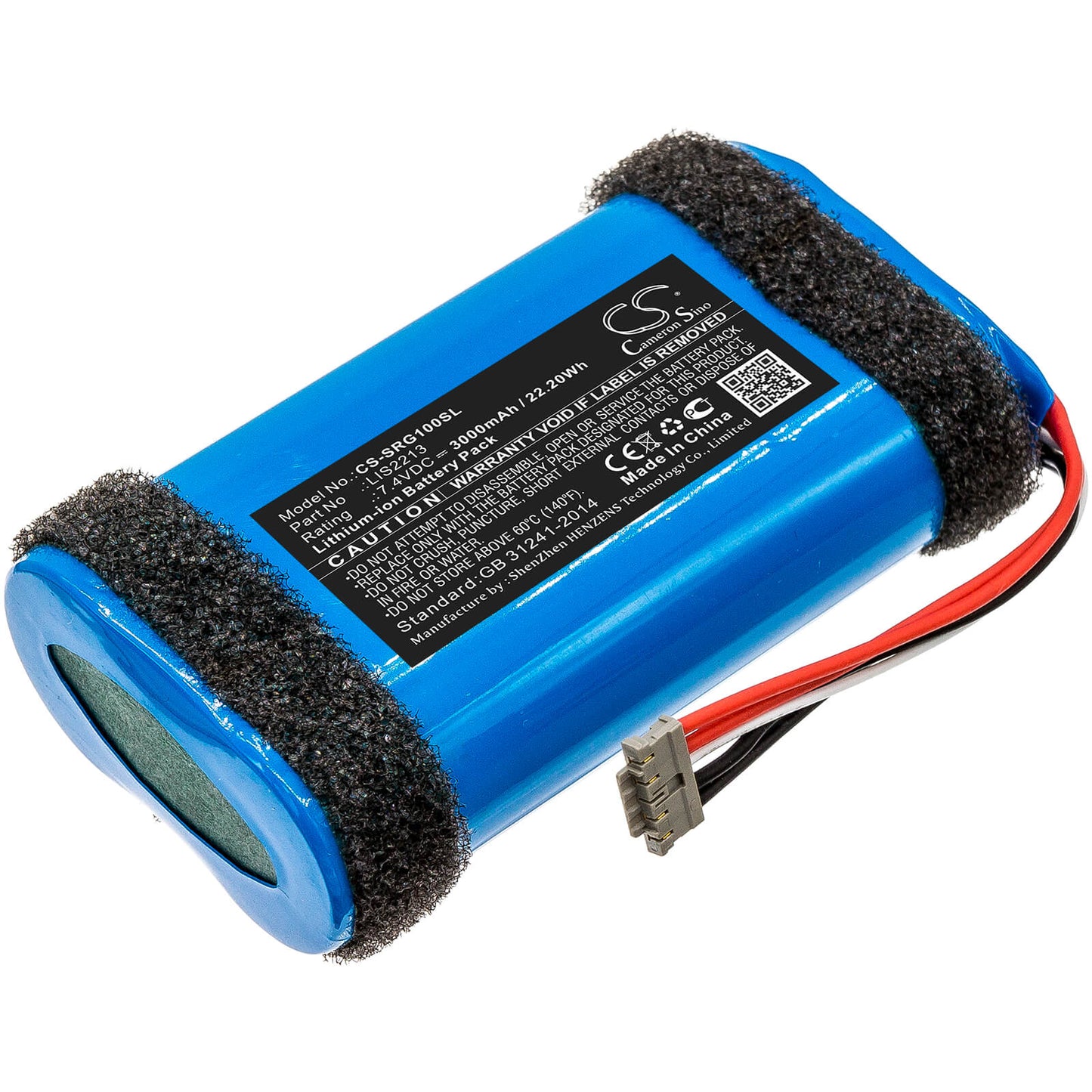 7.4V, 3000mAh, Li-ion Battery fits Sony, Srs-hg1, Srs-hg110, 22.2Wh