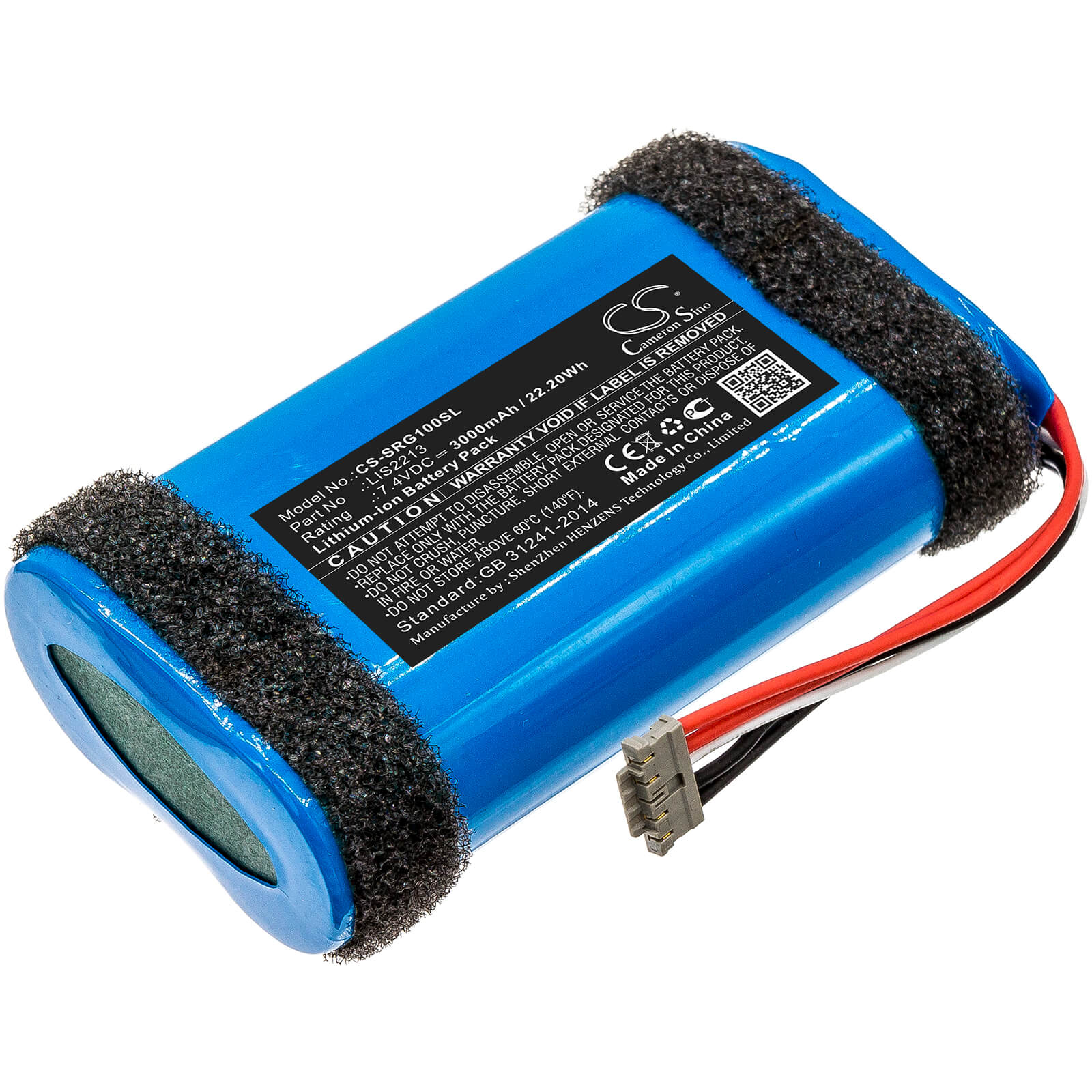 7.4V, 3000mAh, Li-ion Battery fits Sony, Srs-hg1, Srs-hg110, 22.2Wh