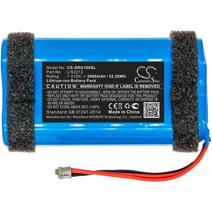 7.4V, 3000mAh, Li-ion Battery fits Sony, Srs-hg1, Srs-hg110, 22.2Wh