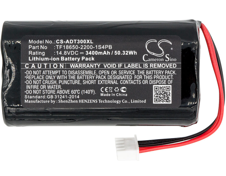 14.8V, 3400mAh, Li-ion Battery fits Audio Pro, Addon T10, Addon T3, 50.32Wh