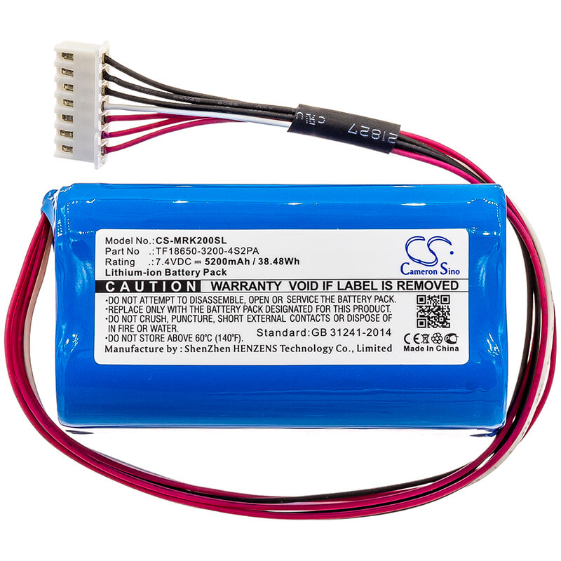7.4V, 5200mAh, Li-ion Battery fits Marshall, Kilburn Ii, Kilburn Ii V2, 38.48Wh