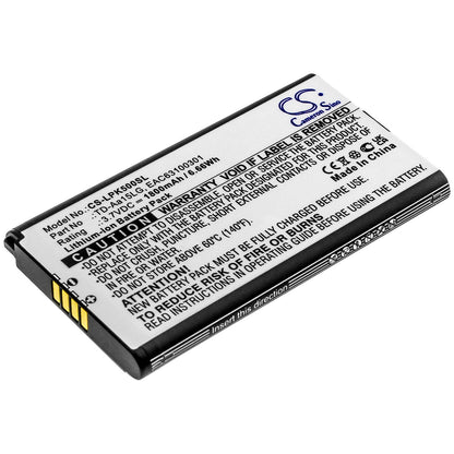 3.7V, 1800mAh, Li-ion Battery fits Lg, Music Flow P5, Music Flow P5 Strap, 6.66Wh