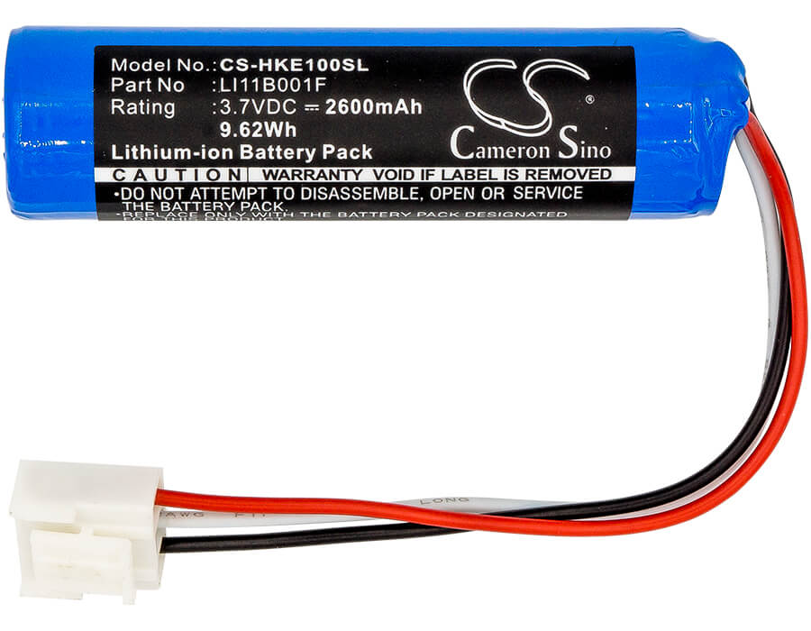 3.7V, 2600mAh, Li-ion Battery fits Harman/kardon, Onyx Studio 1, Onyx Studio 2, 9.62Wh
