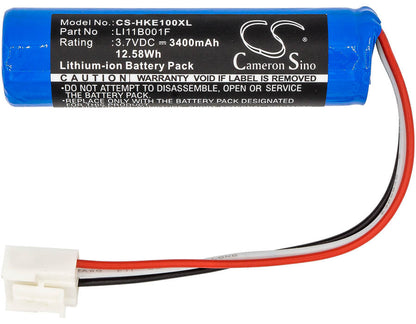 3.7V, 3400mAh, Li-ion Battery fits Harman/kardon, Onyx Studio 1, Onyx Studio 2, 12.58Wh