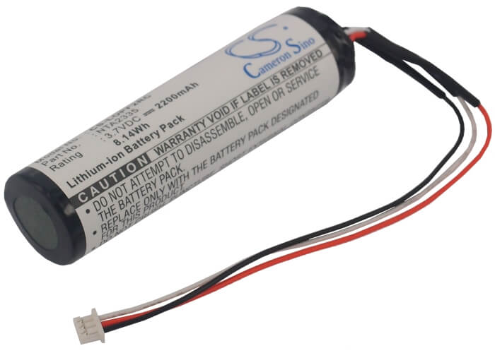 3.7V, 2200mAh, Li-ion Battery fits Logitech, Pure-fi Anywhere Speaker 2nd M, 8.14Wh