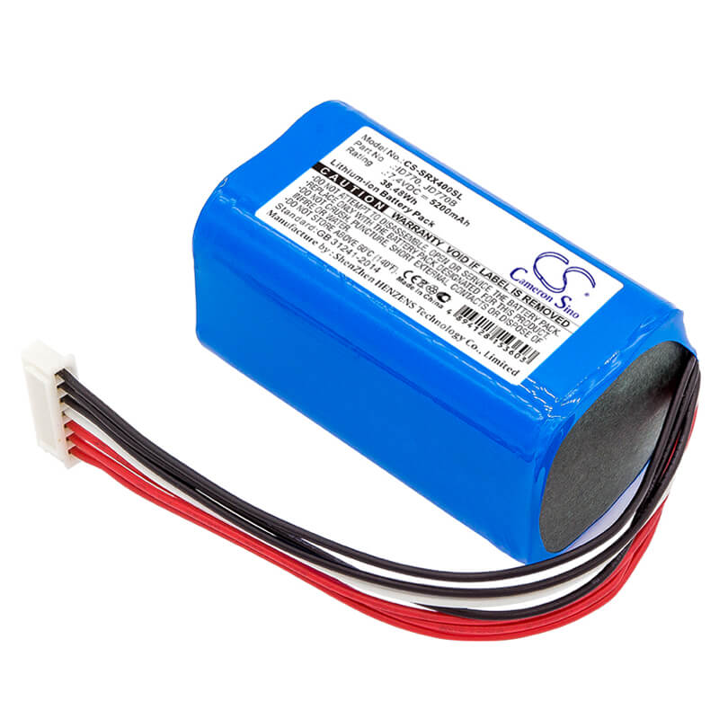 7.4V, 5200mAh, Li-ion Battery fits Sony, Srs-xb40, Srs-xb41, 38.48Wh