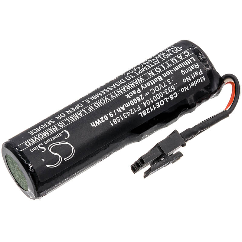 3.7V, 2600mAh, Li-ion Battery fits Logitech, Conferencecam Connect, Ears Boom 2, 9.62Wh