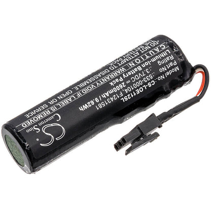 3.7V, 2600mAh, Li-ion Battery fits Logitech, Conferencecam Connect, Ears Boom 2, 9.62Wh