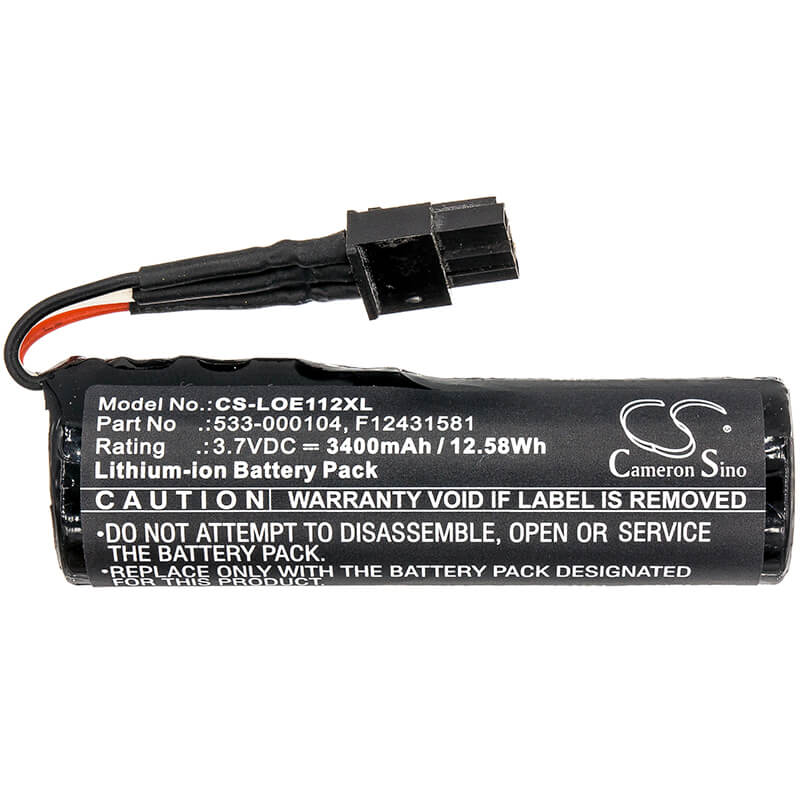 3.7V, 3400mAh, Li-ion Battery fits Logitech, Conferencecam Connect, Ears Boom 2, 12.58Wh