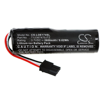 3.7V, 2600mAh, Li-ion Battery fits Logitech, 1749lz0psas8, 884-000741, 9.62Wh