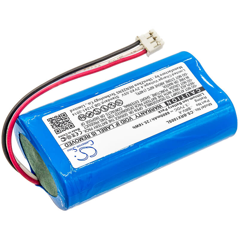 3.7V, 6800mAh, Li-ion Battery fits Braven, Brv-x, Brvxbbb, 25.16Wh