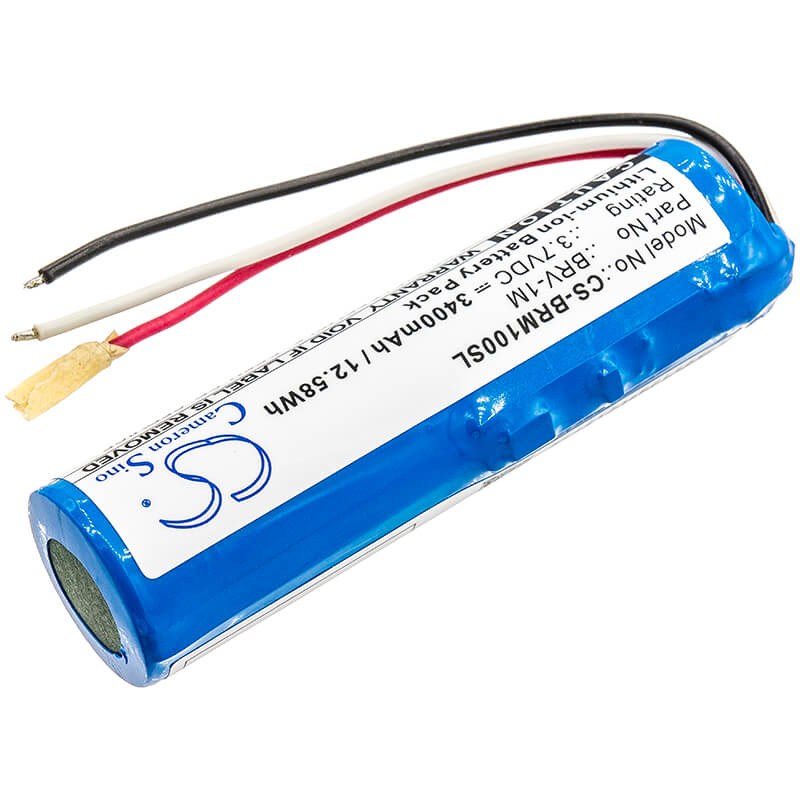 3.7V, 3400mAh, Li-ion Battery fits Braven, Brv-1m, 12.58Wh