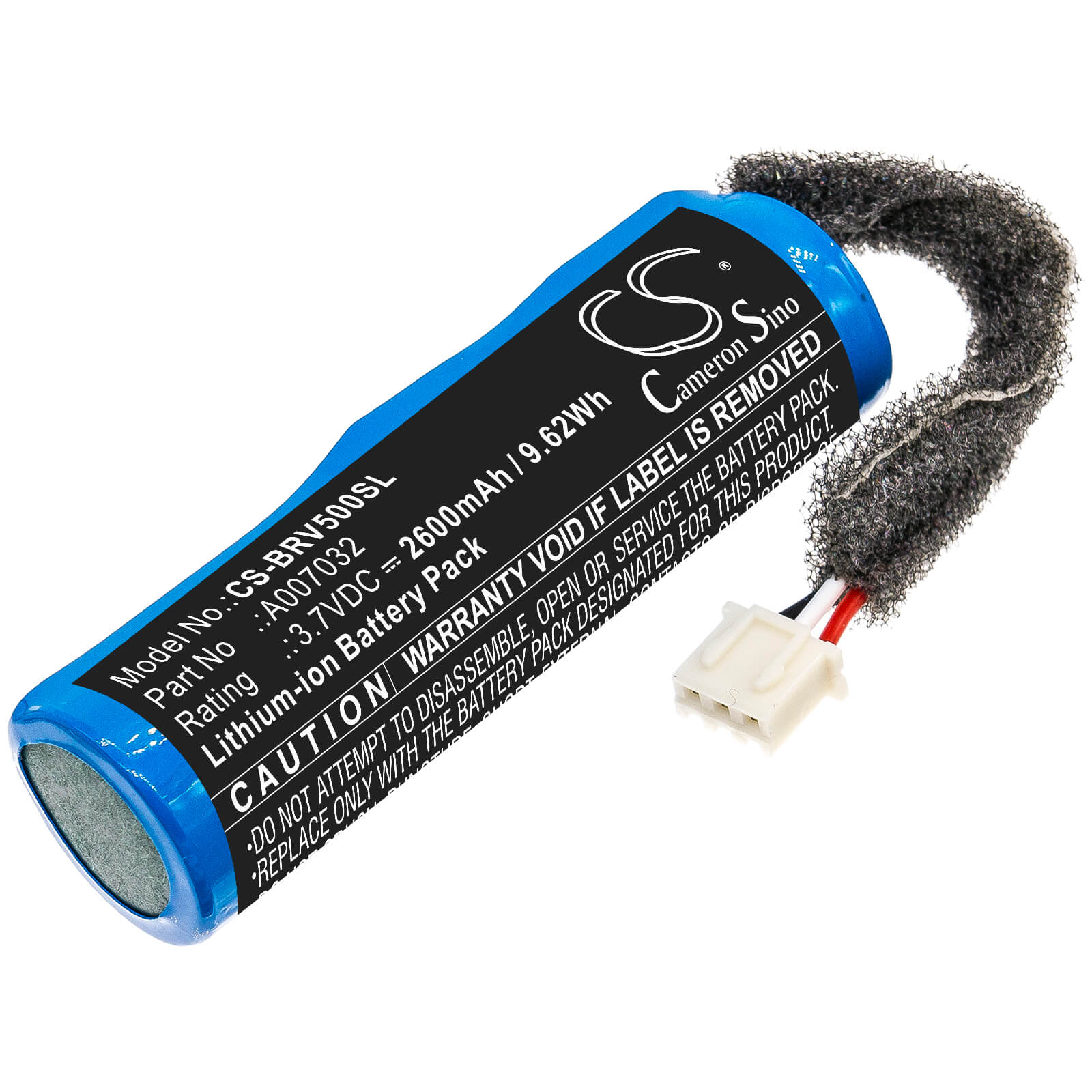 3.7V, 2600mAh, Li-ion Battery fits Braven, Bpro5cb, Brv-pro, 9.62Wh