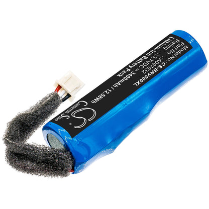 3.7V, 3400mAh, Li-ion Battery fits Braven, Bpro5cb, Brv-pro, 12.58Wh