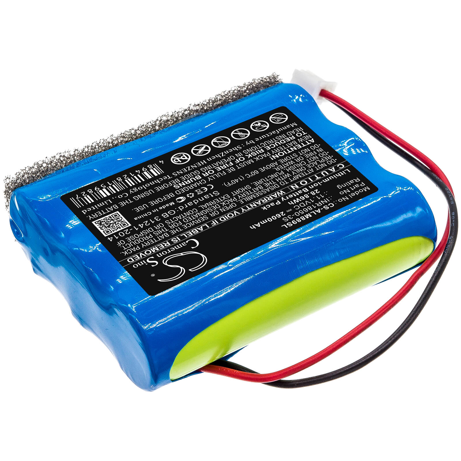 11.1V, 2600mAh, Li-ion Battery fits Altec Lansing, Imw888simw889n-blkc, Imw889, 28.86Wh