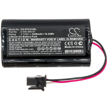 3.7V, 5200mAh, Li-ion Battery fits Soundcast, Mld414, Outcast Melody, 19.24Wh