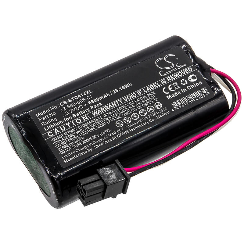 3.7V, 6800mAh, Li-ion Battery fits Soundcast, Mld414, Outcast Melody, 25.16Wh