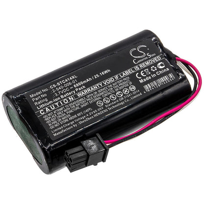3.7V, 6800mAh, Li-ion Battery fits Soundcast, Mld414, Outcast Melody, 25.16Wh