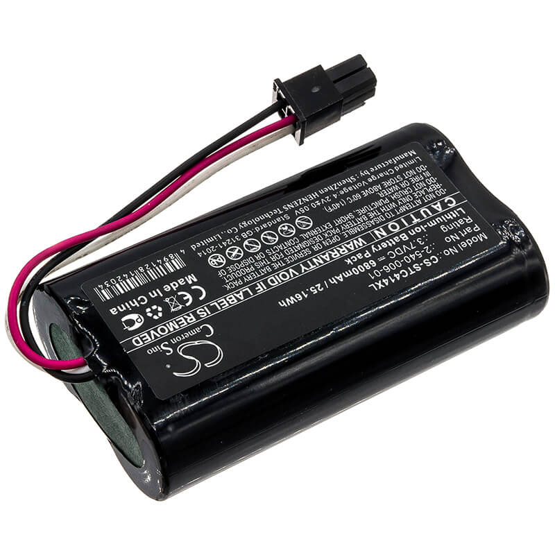 3.7V, 6800mAh, Li-ion Battery fits Soundcast, Mld414, Outcast Melody, 25.16Wh