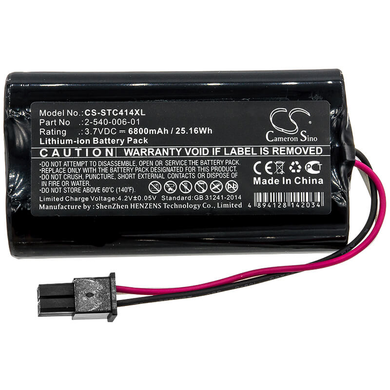 3.7V, 6800mAh, Li-ion Battery fits Soundcast, Mld414, Outcast Melody, 25.16Wh