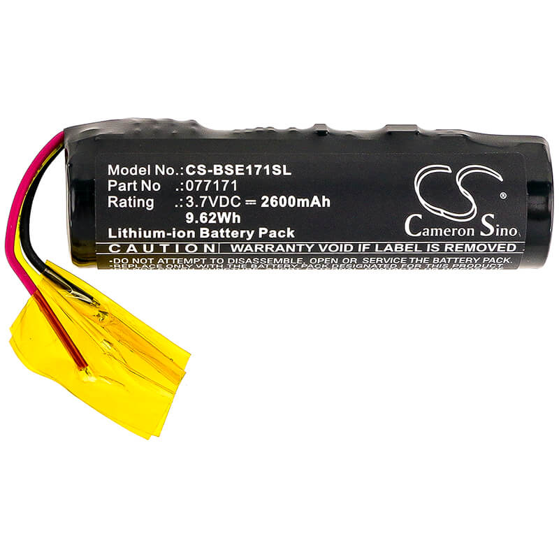 3.7V, 2600mAh, Li-ion Battery fits Bose, 423816, Soundlink Micro, 9.62Wh