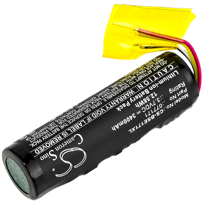 3.7V, 3400mAh, Li-ion Battery fits Bose, 423816, Soundlink Micro, 12.58Wh