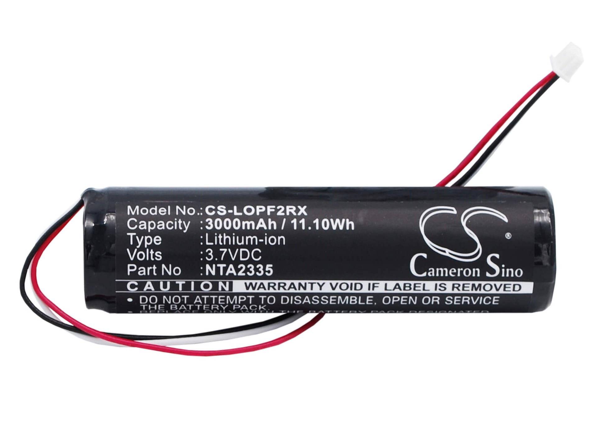 3.7V, 3000mAh, Li-ion Battery fits Logitech, Pure-fi Anywhere Speaker 2nd M, 11.1Wh