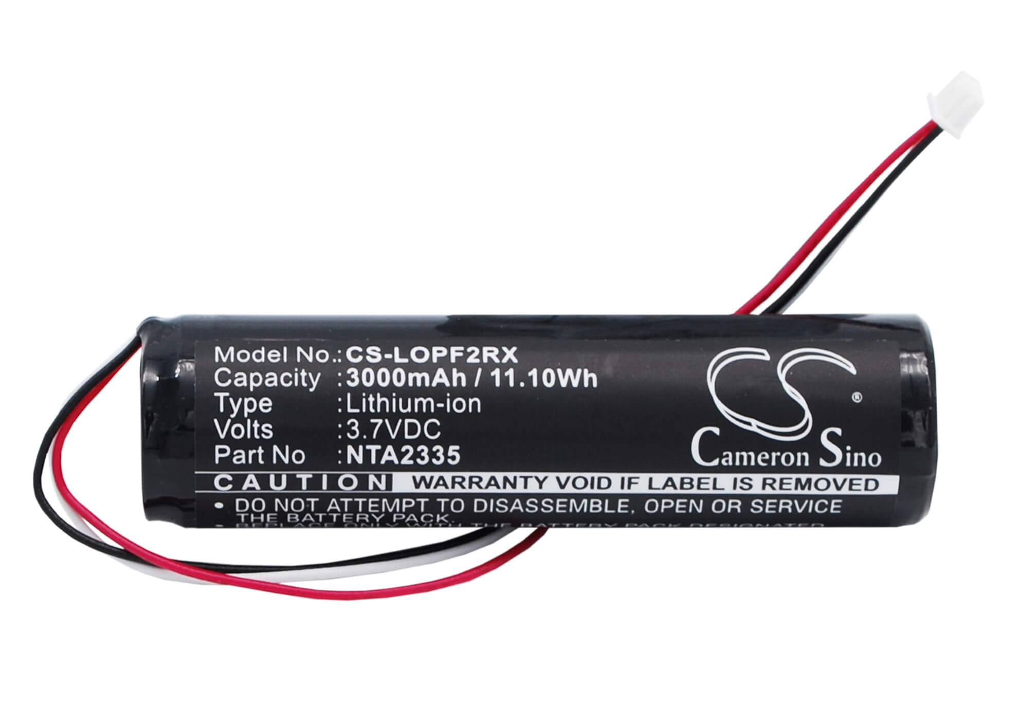 3.7V, 3000mAh, Li-ion Battery fits Logitech, Pure-fi Anywhere Speaker 2nd M, 11.1Wh