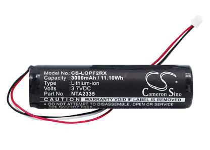 3.7V, 3000mAh, Li-ion Battery fits Logitech, Pure-fi Anywhere Speaker 2nd M, 11.1Wh
