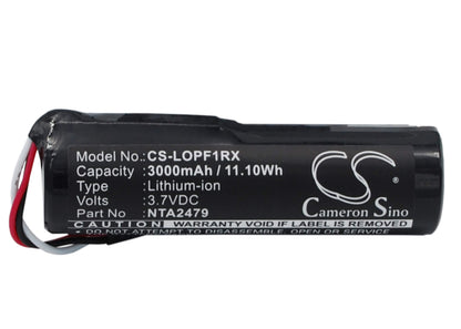 3.7V, 3000mAh, Li-ion Battery fits Logitech, Mm50, Pure-fi Anywhere Speaker 1st, 11.1Wh