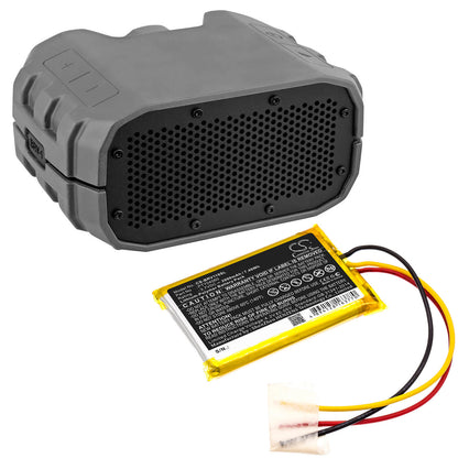 3.7V, 2000mAh, Li-Polymer Battery fits Braven, Brv-1s, Brv-1s Ultra Rugged, 7.4Wh