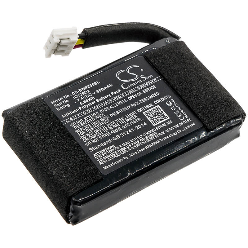 7.4V, 900mAh, Li-Polymer Battery fits Bang & Olufsen, Beoplay P2, 6.66Wh