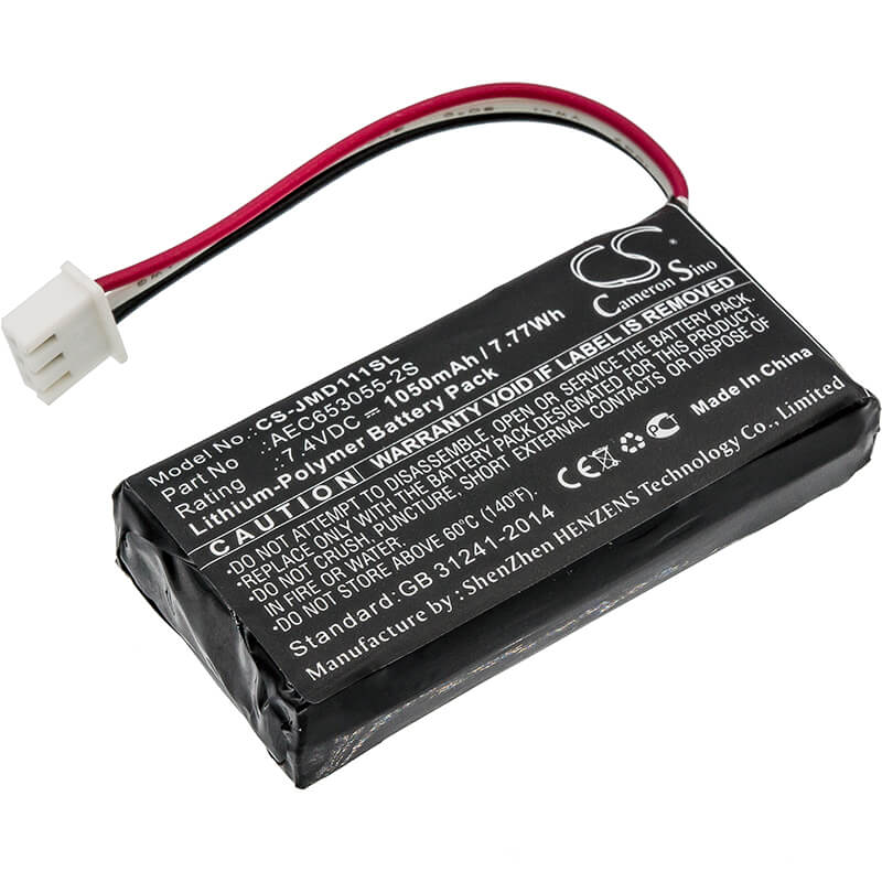 CS-JMD111SL, Speaker 7.4V, 1050mAh, Li-Polymer Battery fits Jbl, Flip, Flip 1, 7.77Wh