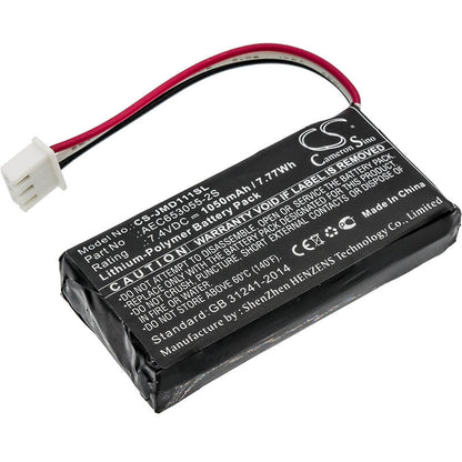 CS-JMD111SL, Speaker 7.4V, 1050mAh, Li-Polymer Battery fits Jbl, Flip, Flip 1, 7.77Wh