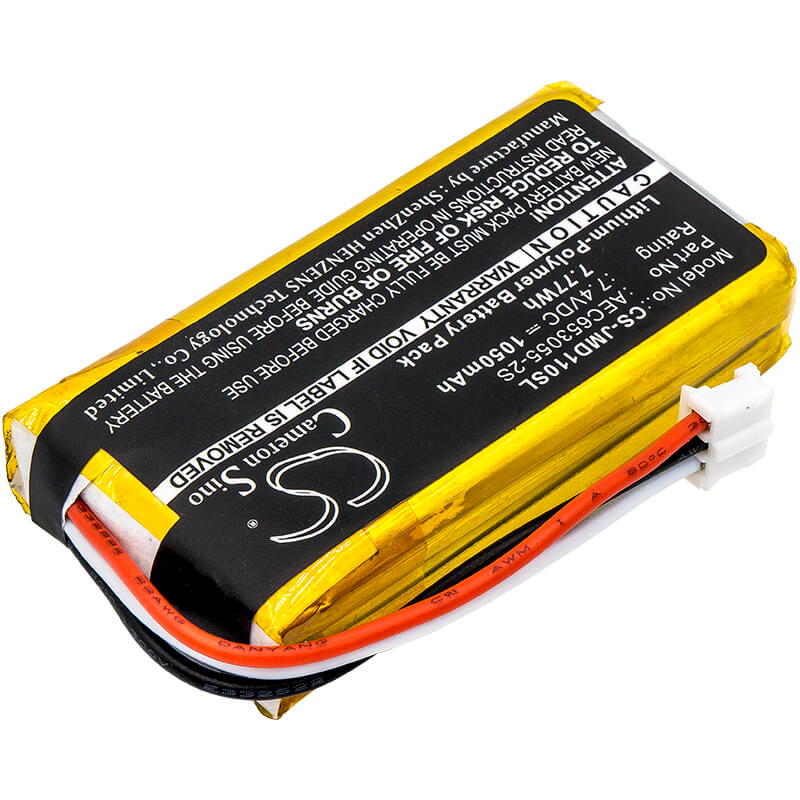 CS-JMD110SL, Speaker 7.4V, 1050mAh, Li-Polymer Battery fits Jbl, Flip, Flip 1, 7.77Wh