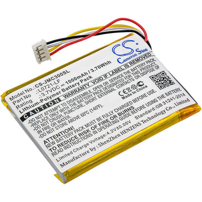 3.7V, 1000mAh, Li-Polymer Battery fits Jbl, Clip 3, Clip 3an, 3.7Wh