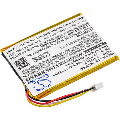 3.7V, 1000mAh, Li-Polymer Battery fits Jbl, Clip 3, Clip 3an, 3.7Wh