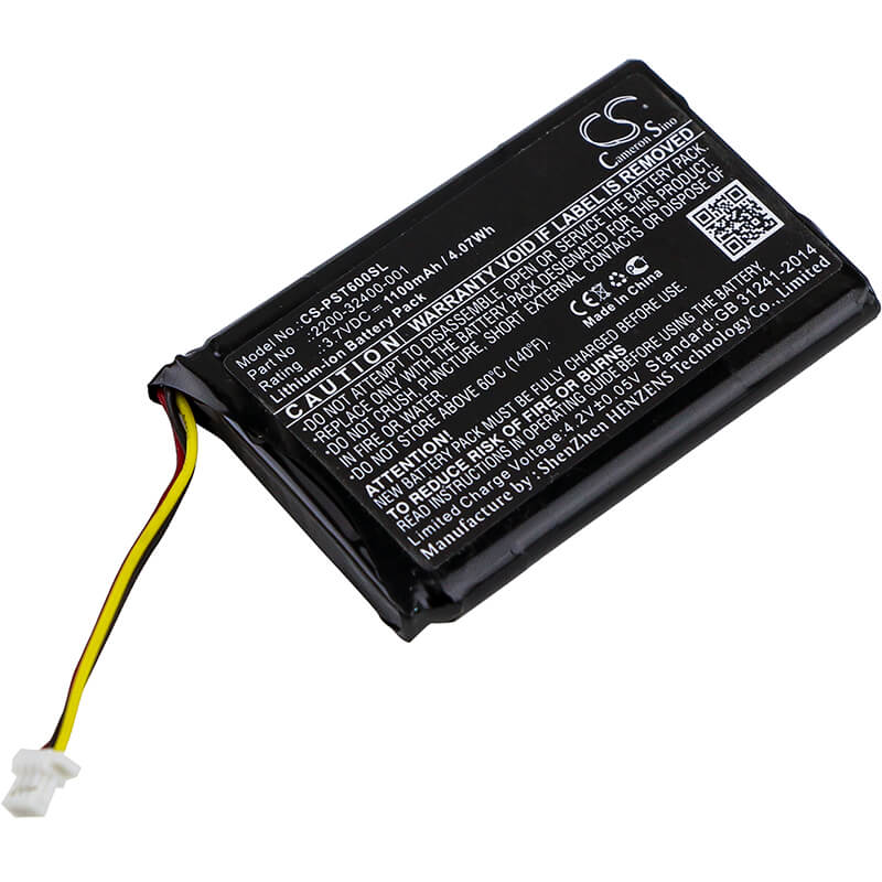 3.7V, 1100mAh, Li-ion Battery fits Polycom, Pwm-10t, Qdx-6000, 4.07Wh