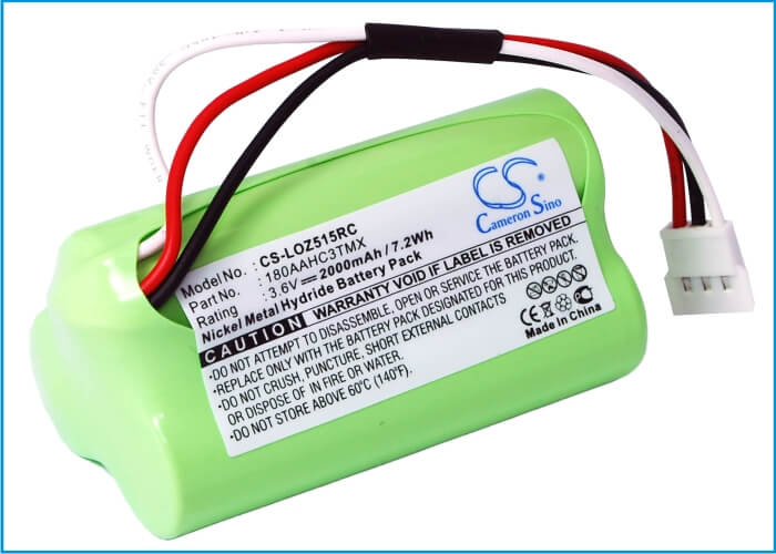 3.6V, 2000mAh, Ni-MH Battery fits Logitech, Z515, 7.2Wh