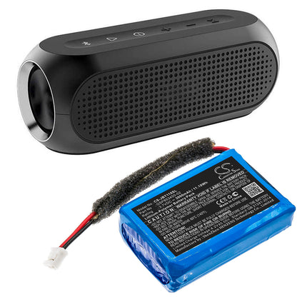 3.7V, 3000mAh, Li-Polymer Battery fits Jbl, Turbo, 11.1Wh