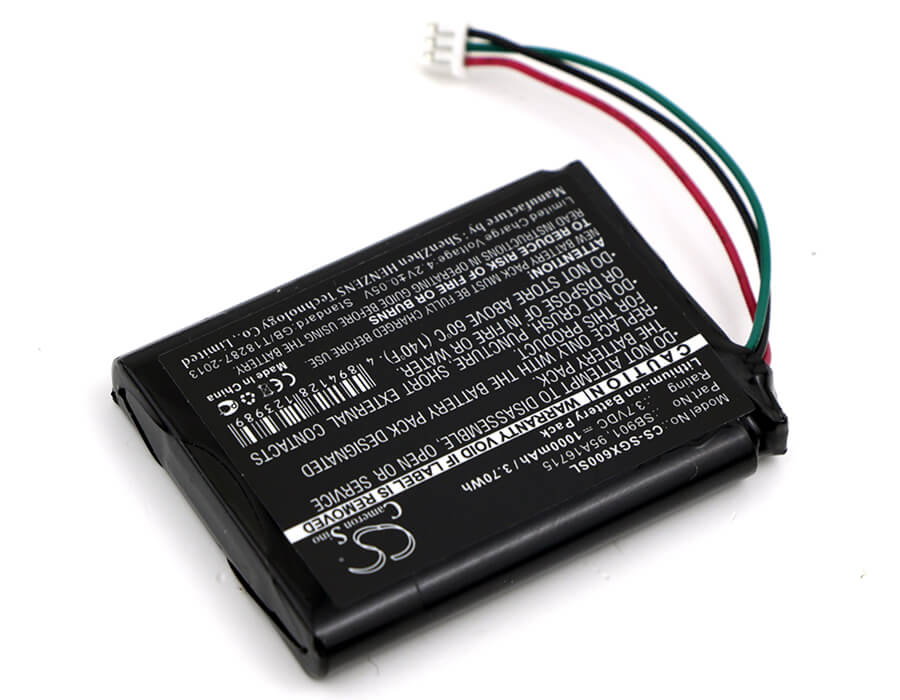 3.7V, 1000mAh, Li-ion Battery fits Shure, Mxw1, Mxw1 Bodypack, 3.7Wh