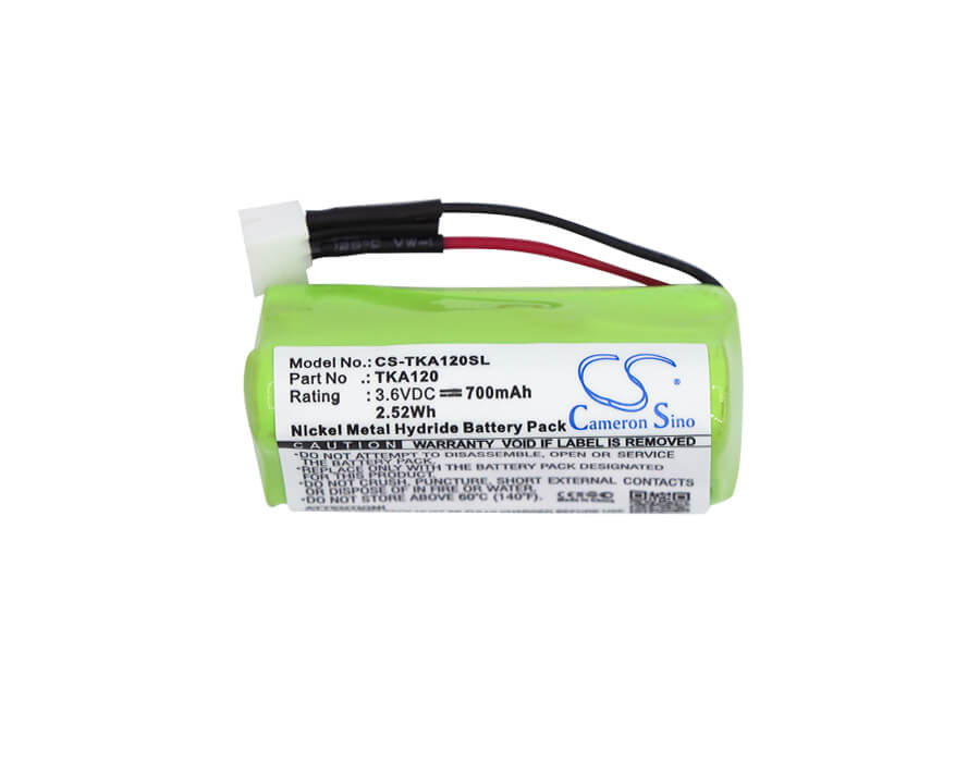 3.6V, 700mAh, Ni-MH Battery fits Tdk, Life On Record A12, 2.52Wh