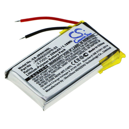 3.7V, 320mAh, Li-Polymer Battery fits Jabra, Speak 510, 1.184Wh