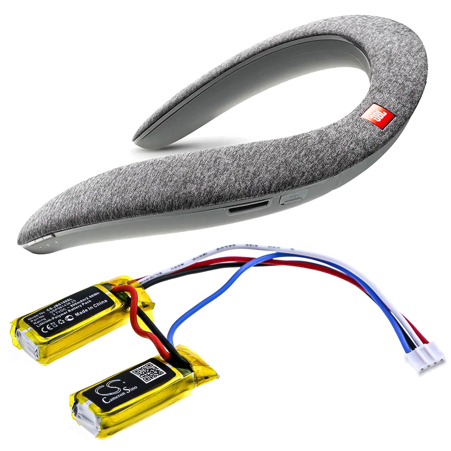 3.7V, 800mAh, Li-Polymer Battery fits Jbl, Soundgear, 2.96Wh