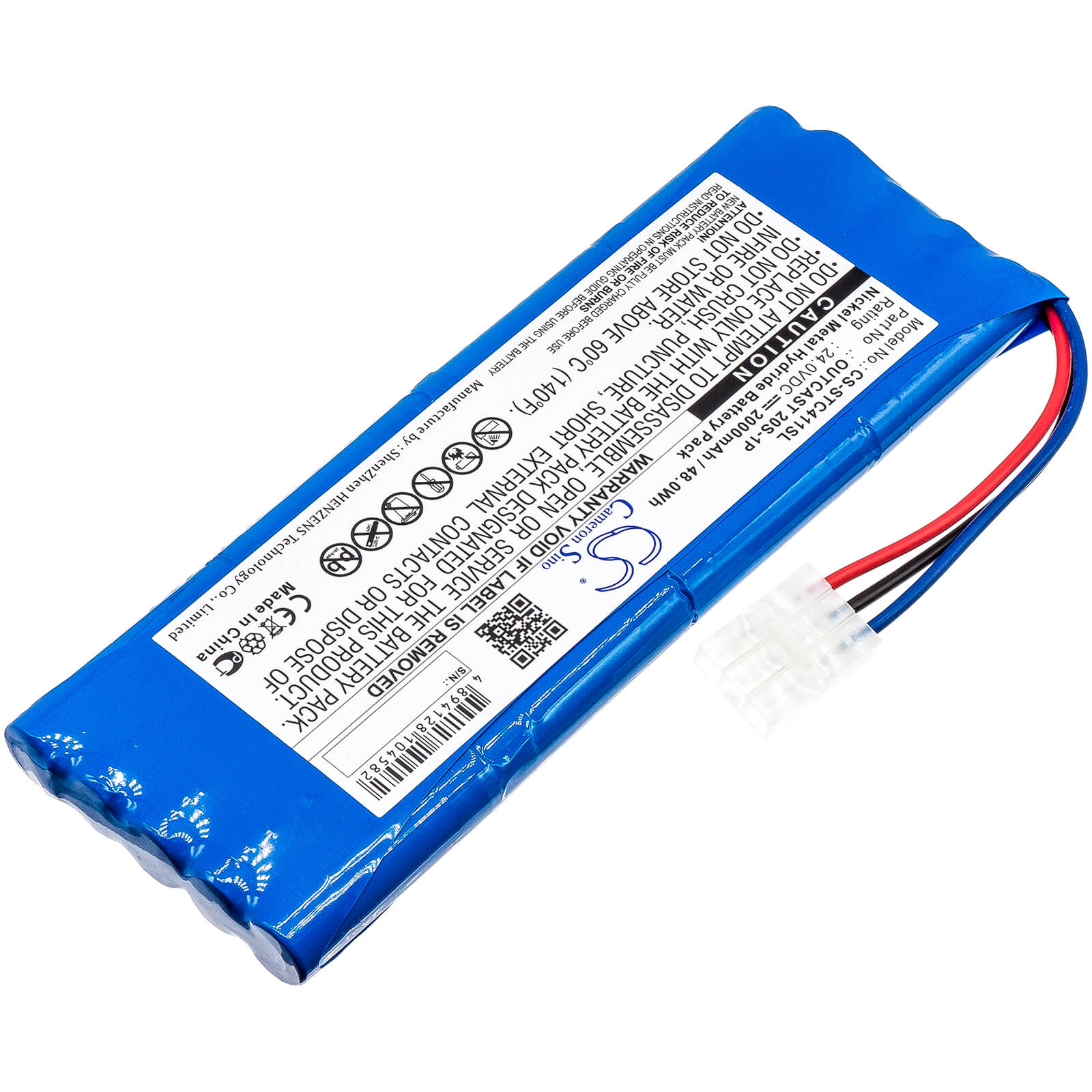 24.0V, 2000mAh, Ni-MH Battery fits Soundcast, Ico410, Ico410-4n, 48Wh