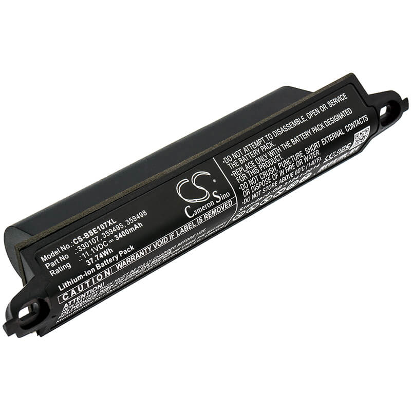 11.1V, 3400mAh, Li-ion Battery fits Bose, 404600, Soundlink, 37.74Wh