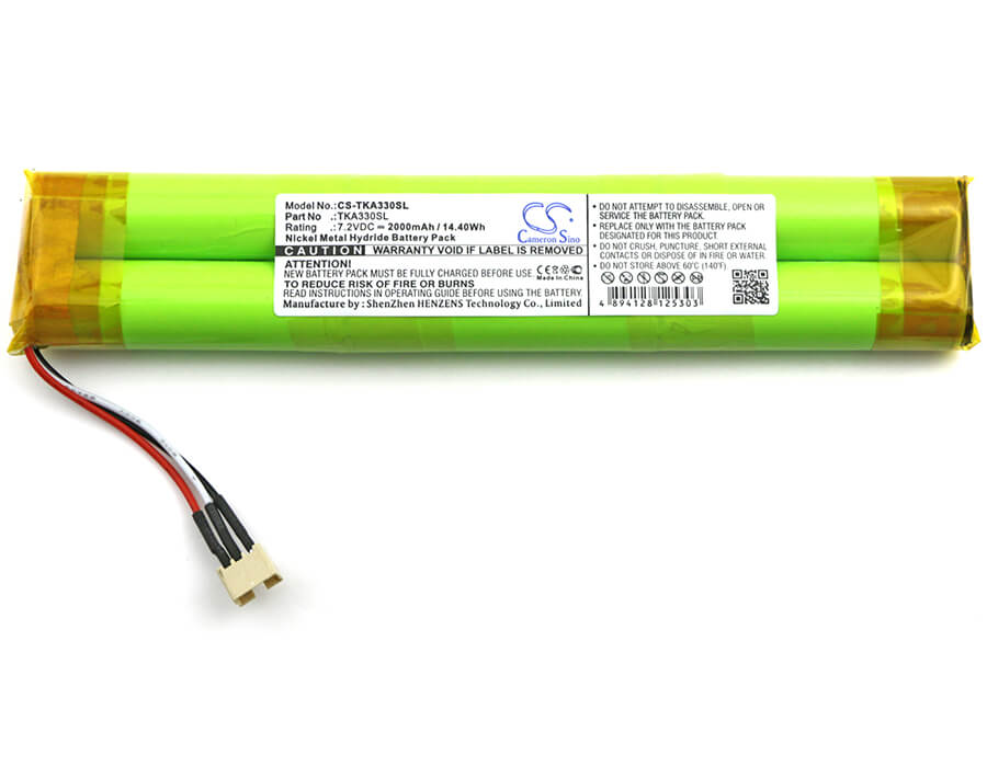 7.2V, 2000mAh, Ni-MH Battery fits Tdk, Life On Record A33, 14.4Wh