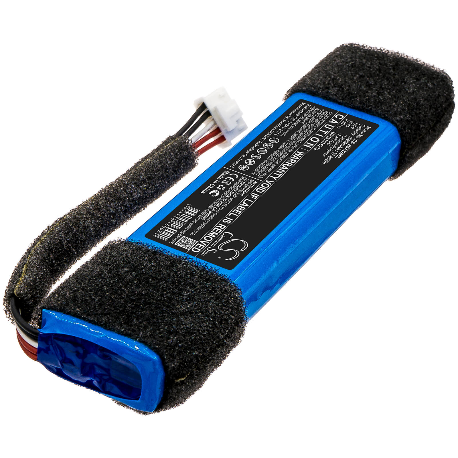 7.4V, 5000mAh, Li-Polymer Battery fits Jbl, Xtreme Special Edition, 37Wh
